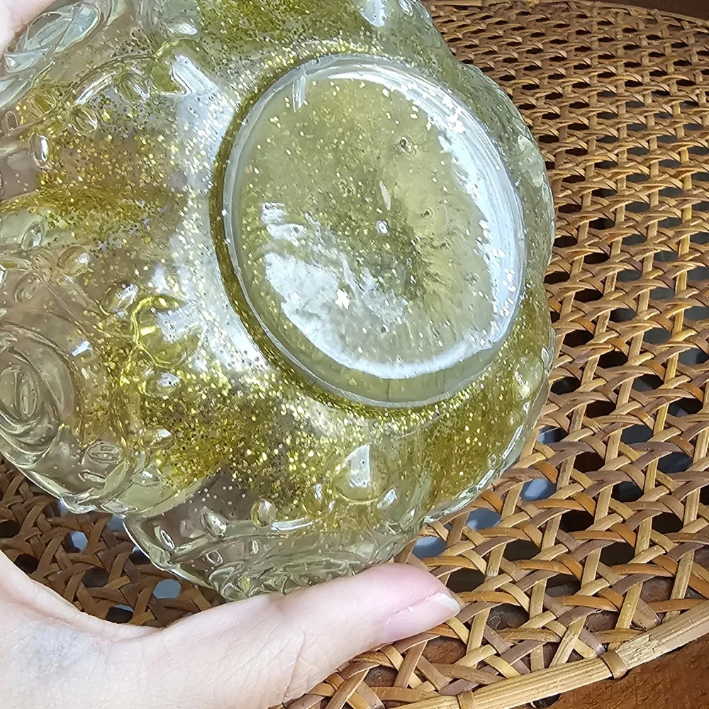 Handmade Resin Beautiful Beacons Gold Glitter Trinket Bowl